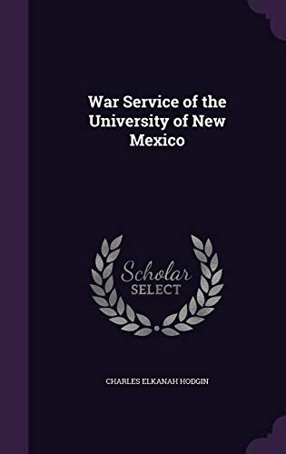 War Service of the University of New Mexico cover