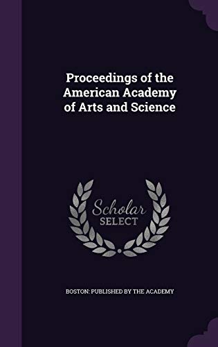 Proceedings of the American Academy of Arts and Science cover