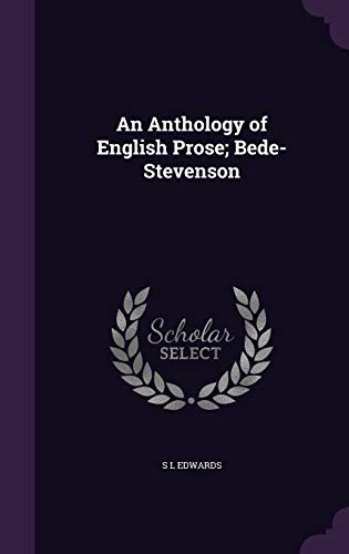 An Anthology of English Prose; Bede-Stevenson cover