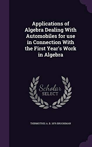 Applications of Algebra Dealing With Automobiles for use in Connection cover