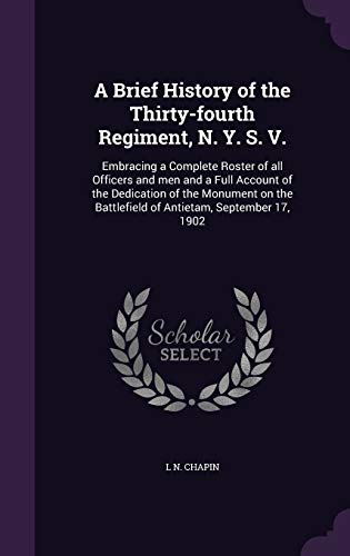 A Brief History of the Thirty-fourth Regiment, N. Y. S. V. cover