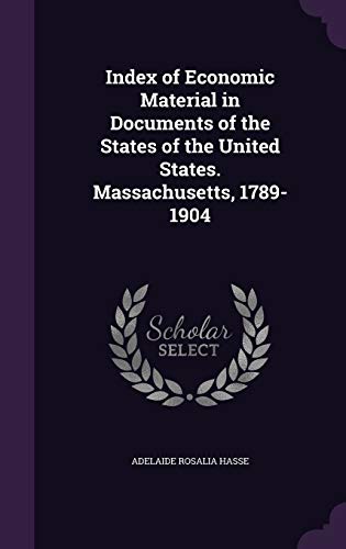 Index of Economic Material in Documents of the States of the United St cover