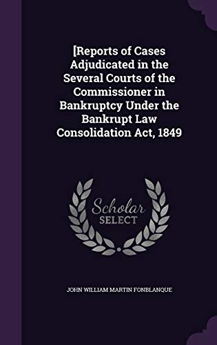 [Reports of Cases Adjudicated in the Several Courts of the Commissione cover