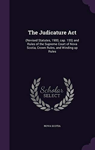 The Judicature Act cover