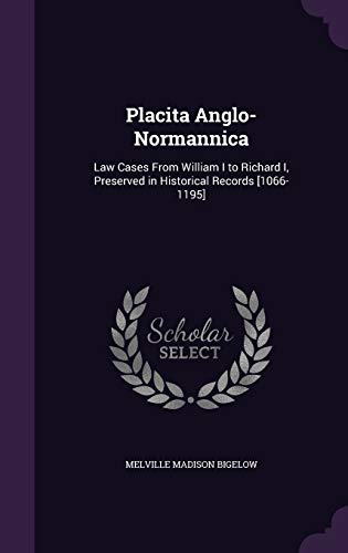 Placita Anglo-Normannica cover