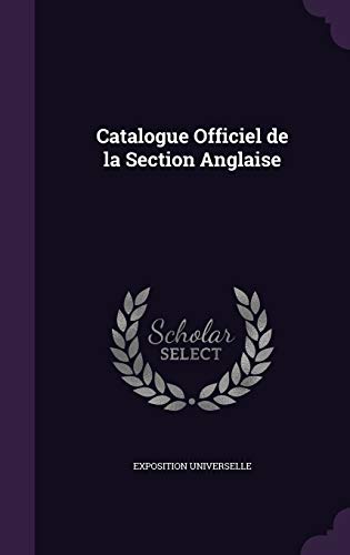 Catalogue Officiel de la Section Anglaise cover