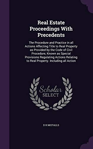 Real Estate Proceedings With Precedents cover