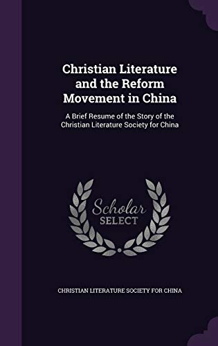 Christian Literature and the Reform Movement in China cover