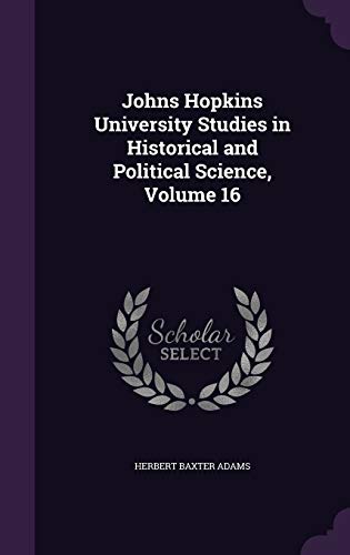 Johns Hopkins University Studies in Historical and Political Science, cover
