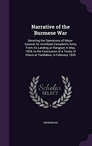 Narrative of the Burmese War cover