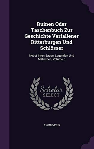 Ruinen Oder Taschenbuch Zur Geschichte Verfallener Ritterburgen Und Sc cover