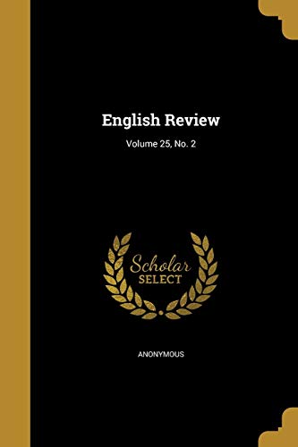 English Review; Volume 25, No. 2 cover