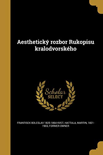 Aestheticky rozbor Rukopisu kralodvorskeho cover