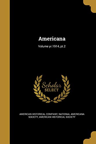 Americana; Volume yr.1914, pt.2 cover