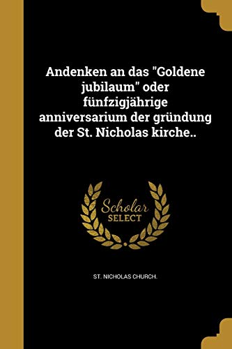 Andenken an das Goldene jubilaum oder funfzigjahrige anniversarium der cover