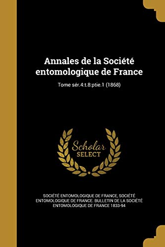Annales de la Société entomologique de France; Tome sér.4 cover