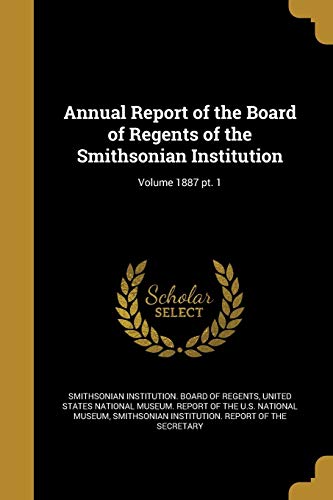 Annual Report of the Board of Regents of the Smithsonian Institution; cover
