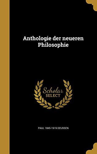 Anthologie der neueren Philosophie cover