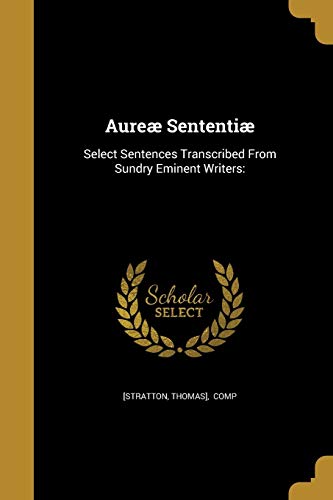 Aureae Sententiae cover