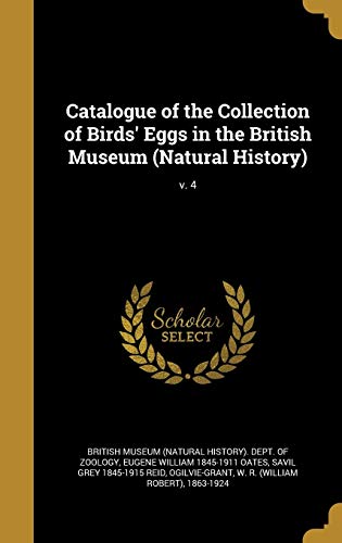 Catalogue of the Collection of Birds' Eggs in the British Museum (Natu cover
