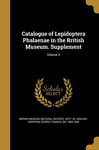 Catalogue of Lepidoptera Phalaenae in the British Museum. Supplement; cover