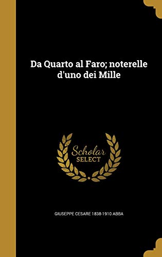 Da Quarto al Faro; noterelle d'uno dei Mille cover