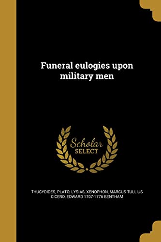 Funeral eulogies upon military men cover