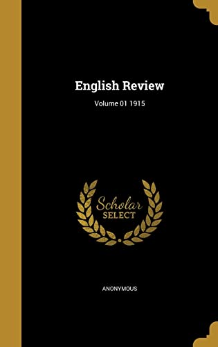 English Review; Volume 01 1915 cover