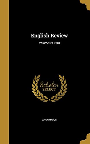 English Review; Volume 09 1918 cover