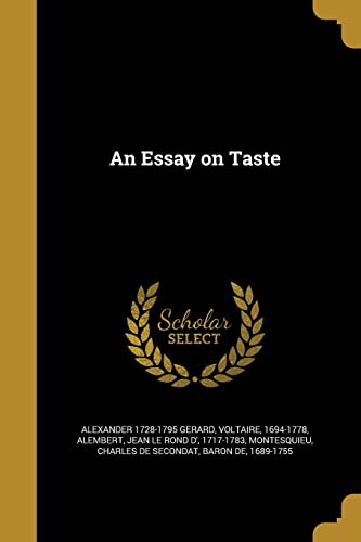 An Essay on Taste