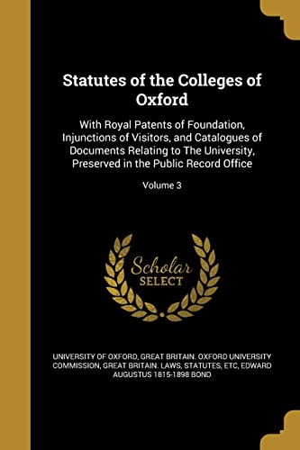Statutes of the Colleges of Oxford cover