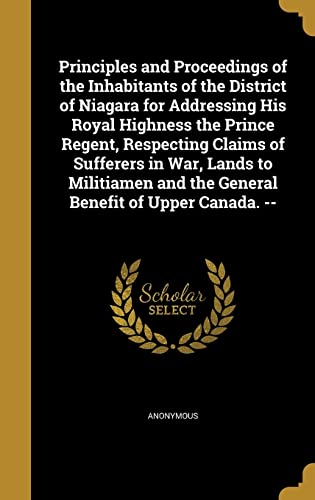 Principles and Proceedings of the Inhabitants of the District of Niaga cover