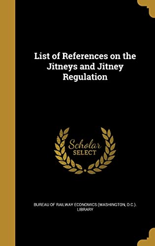 List of References on the Jitneys and Jitney Regulation cover