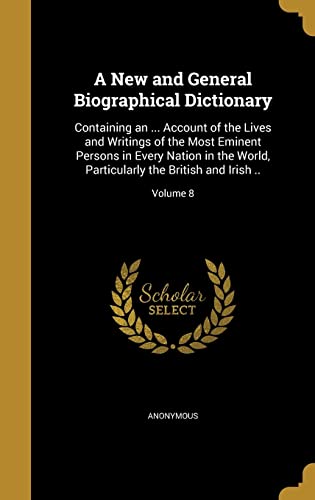 A New and General Biographical Dictionary cover