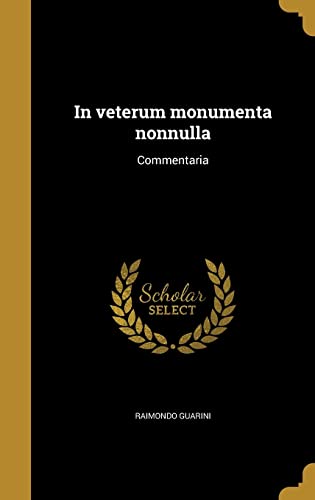 In veterum monumenta nonnulla cover