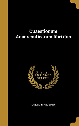 Quaestionum Anacreonticarum libri duo cover art