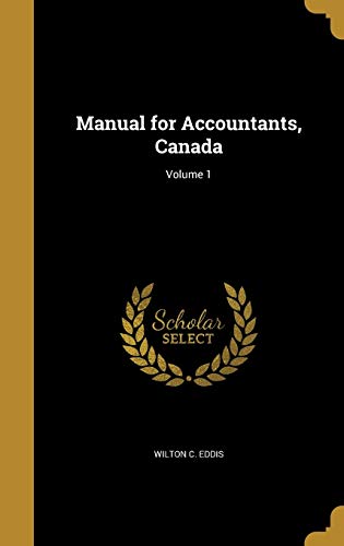Manual for Accountants, Canada; Volume 1 cover art