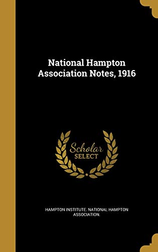 National Hampton Association Notes, 1916 cover art