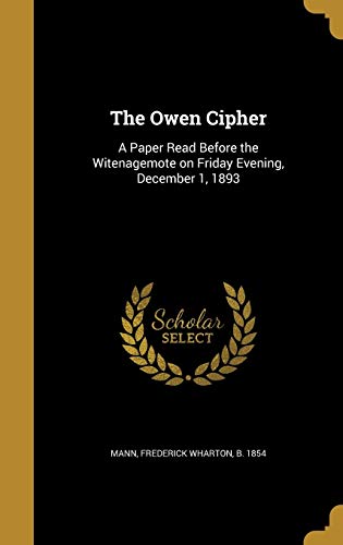 The Owen Cipher cover art