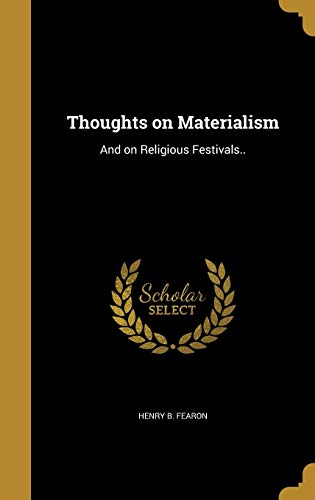 Thoughts on Materialism cover art