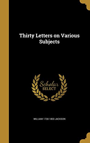 Thirty Letters on Various Subjects cover art
