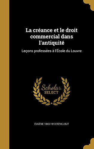 La créance et le droit commercial dans l'antiquité cover art