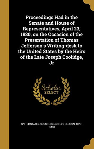 Proceedings Had in the Senate and House of Representatives, April 23, cover art