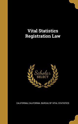 Vital Statistics Registration Law cover