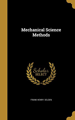 Mechanical Science Methods cover art