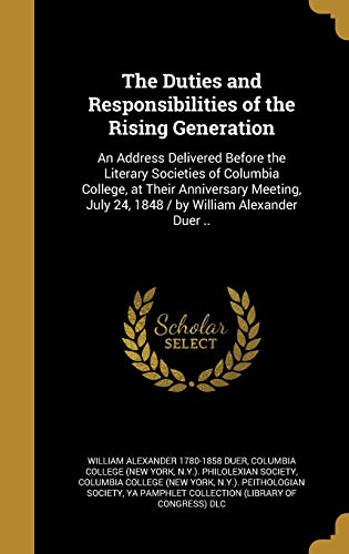 The Duties and Responsibilities of the Rising Generation cover art