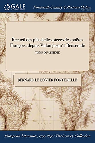 Recueil des plus belles pieces des poetes Francois cover