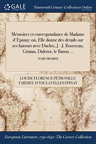 Memoires et correspondance de Madame d'Epinay