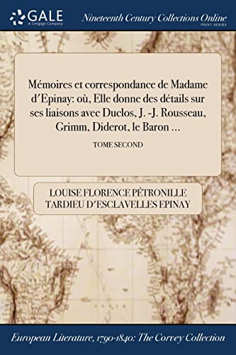 Memoires et correspondance de Madame d'Epinay