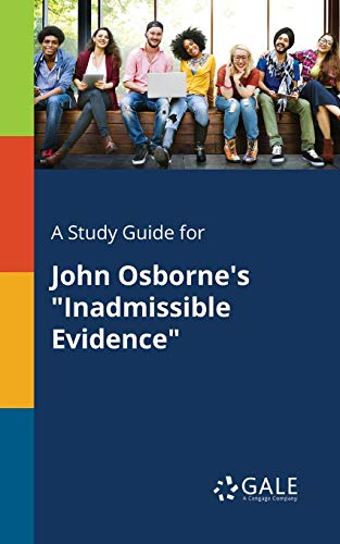 A Study Guide for John Osborne's Inadmissible Evidence cover